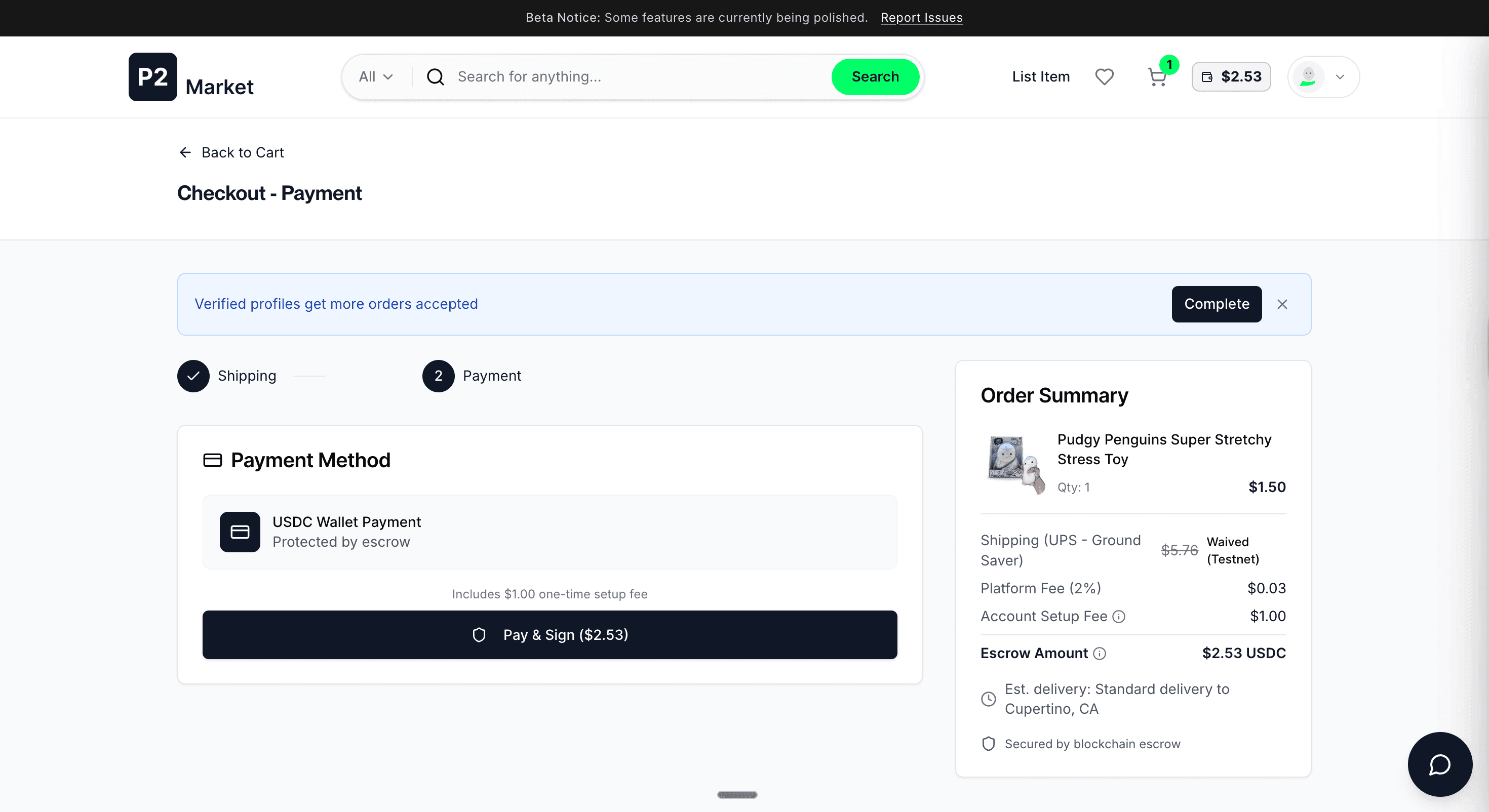 Pay and sign